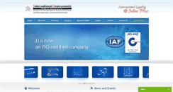 Desktop Screenshot of jjinternationalinstruments.com