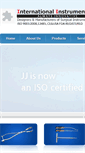 Mobile Screenshot of jjinternationalinstruments.com
