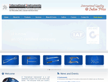 Tablet Screenshot of jjinternationalinstruments.com